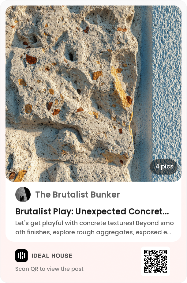 Brutalist Play: Unexpected Concrete Textures Ideas 🧱