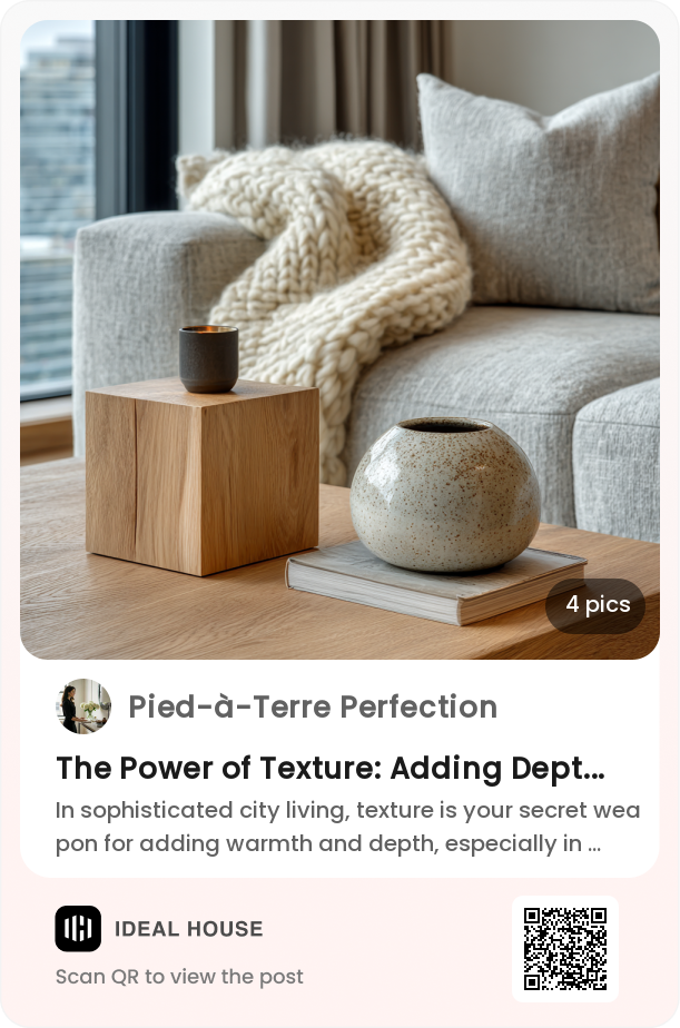 Curated visual reference: The Power Of Texture Adding Depth To Your Urban Apartment Photo Inspiration