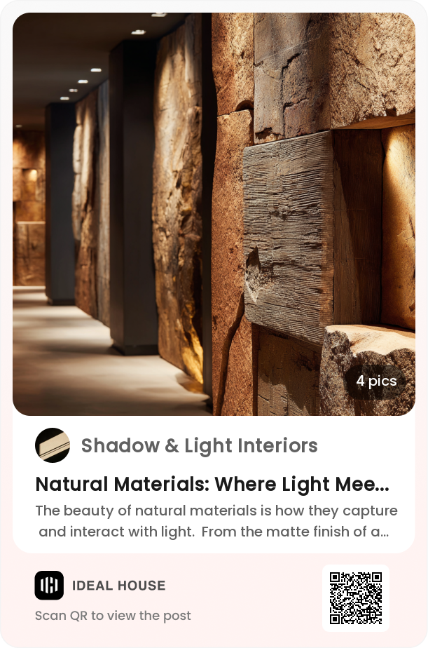 Natural Materials: Where Light Meets Texture for an Artistic Feel 🌳