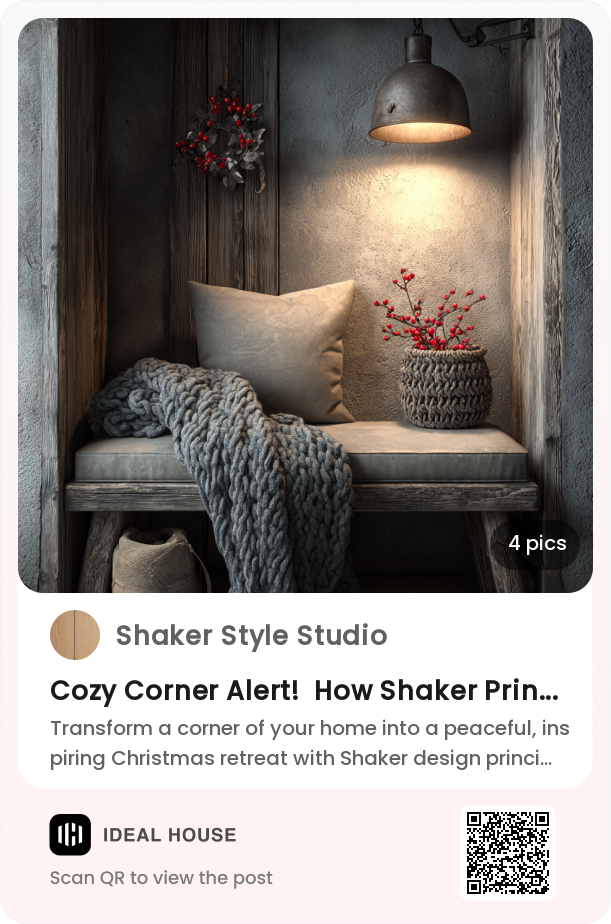 Cozy Corner Alert! 🌲 How Shaker Principles Create the Perfect Christmas ...